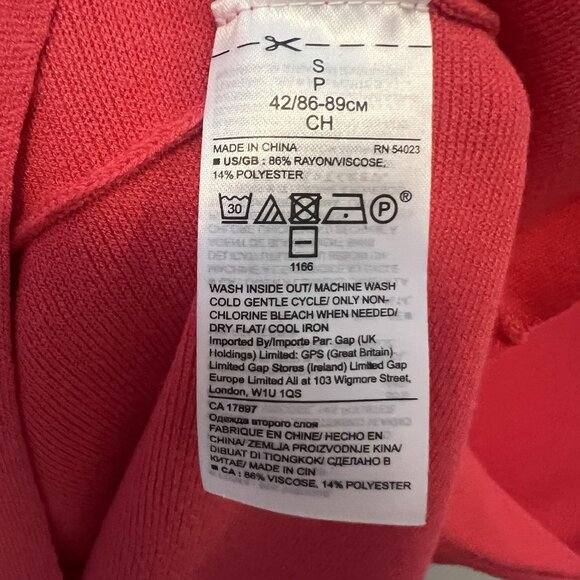 Banana Republic Women’s Ribbed Midi Dress Small Short Sleeves Pink Dressy Preppy - Picture 7 of 10